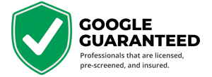 Google Guaranteed: Professionals that are licensed, pre-screened, and insured.